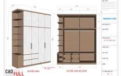 Layout Sketchup - Tủ Quần Áo 2